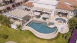 Casa Paraiso pool aerialshot